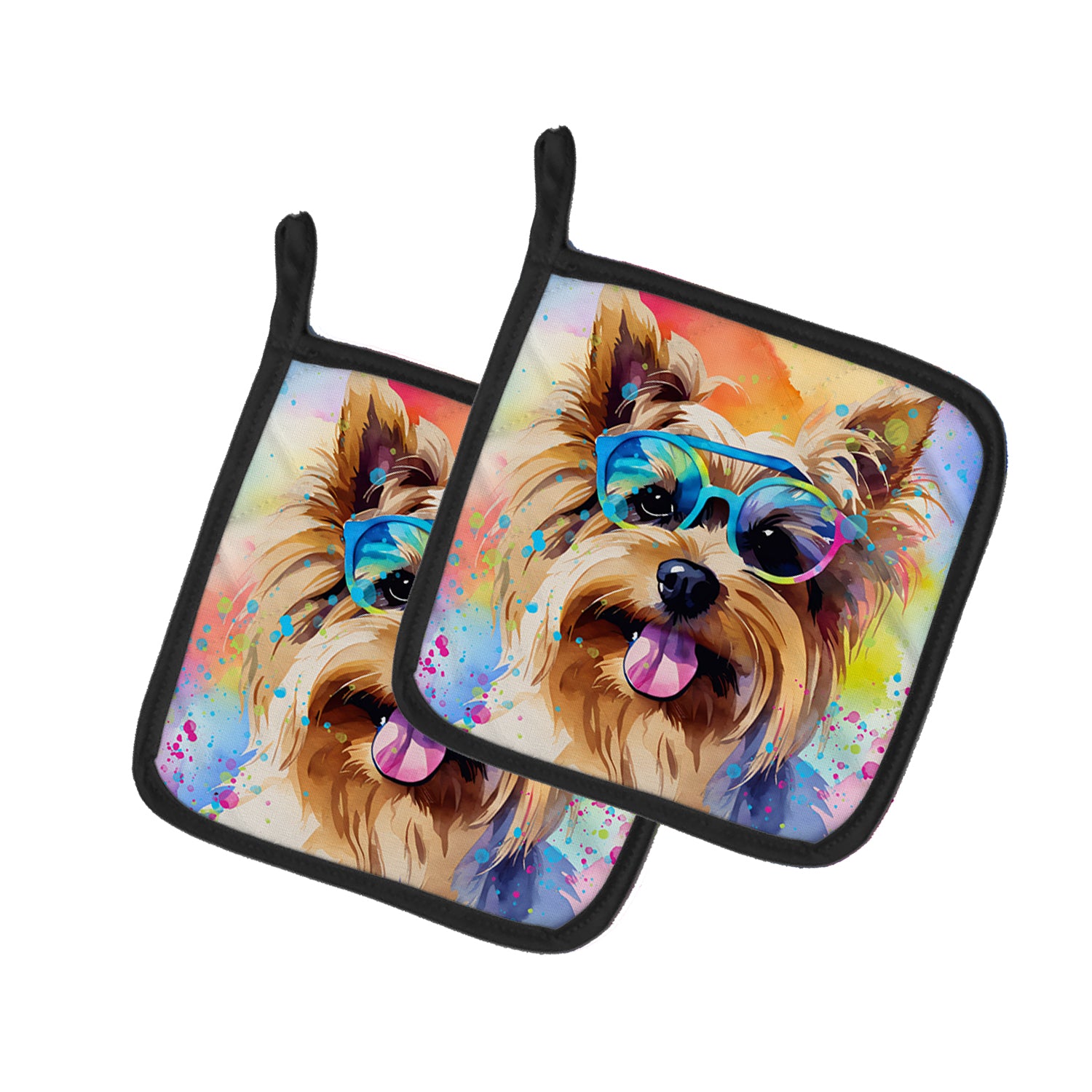 Buy this Yorkshire Terrier Hippie Dawg Pair of Pot Holders