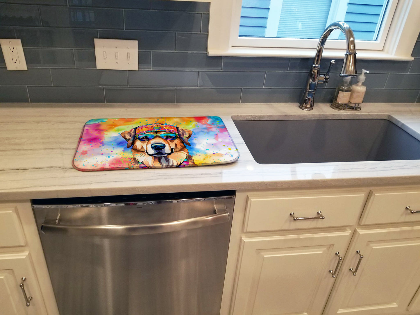 Hippie Dawg Dish Drying Mat