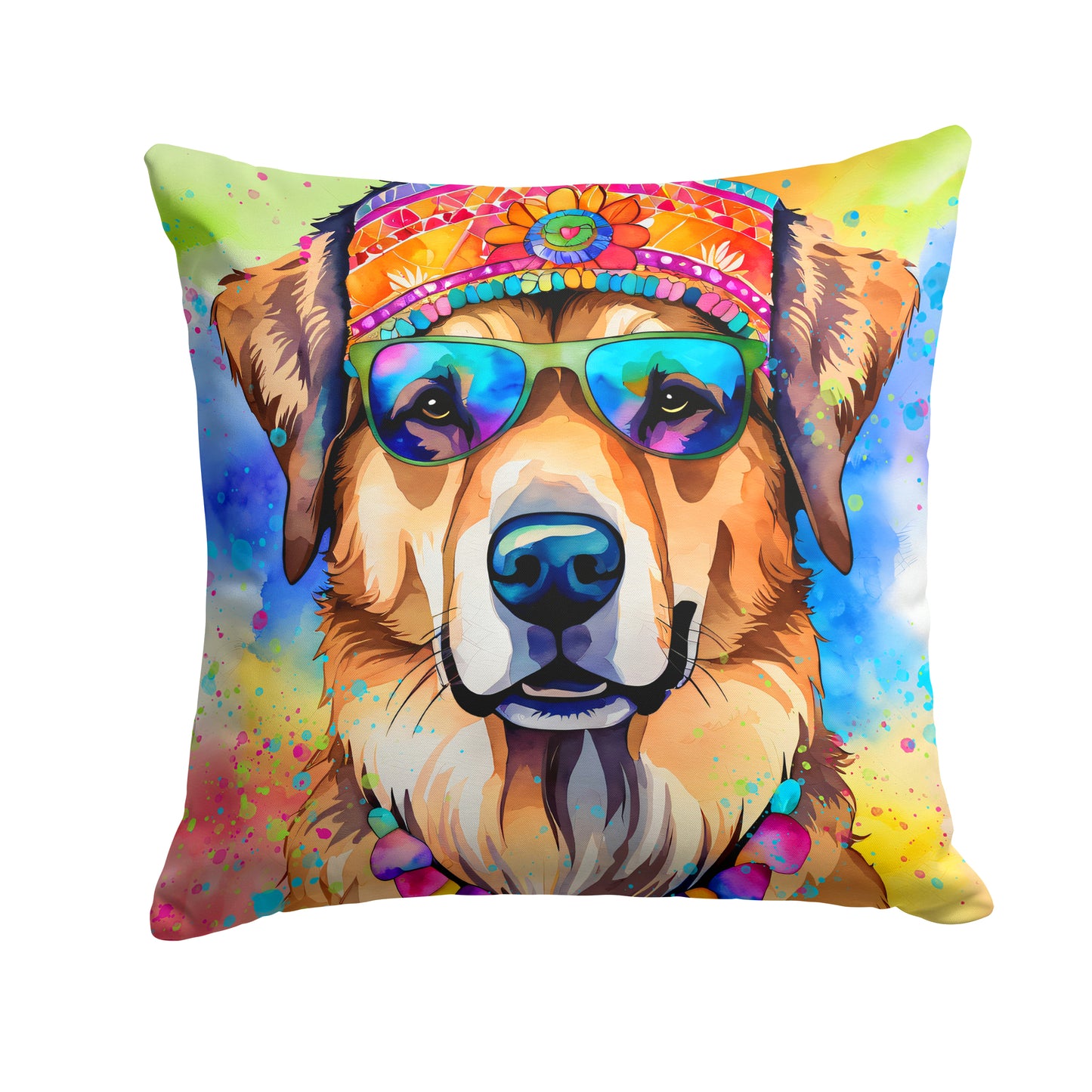 Buy this Hippie Dawg Throw Pillow