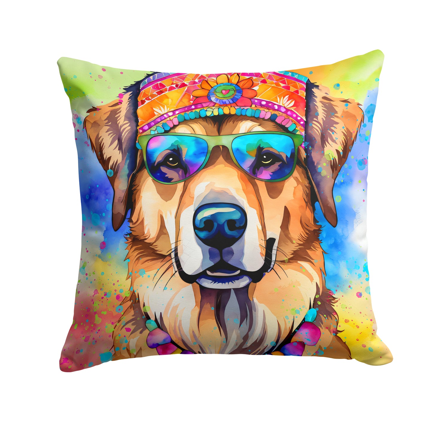 Buy this Hippie Dawg Throw Pillow