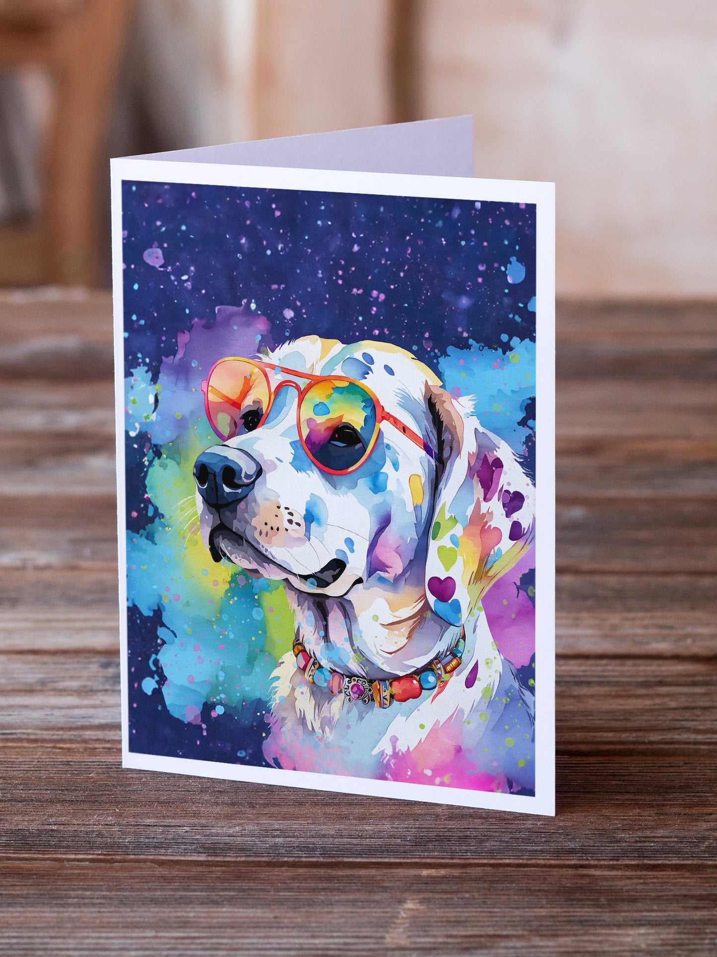 Hippie Dawg Greeting Cards Pack of 8