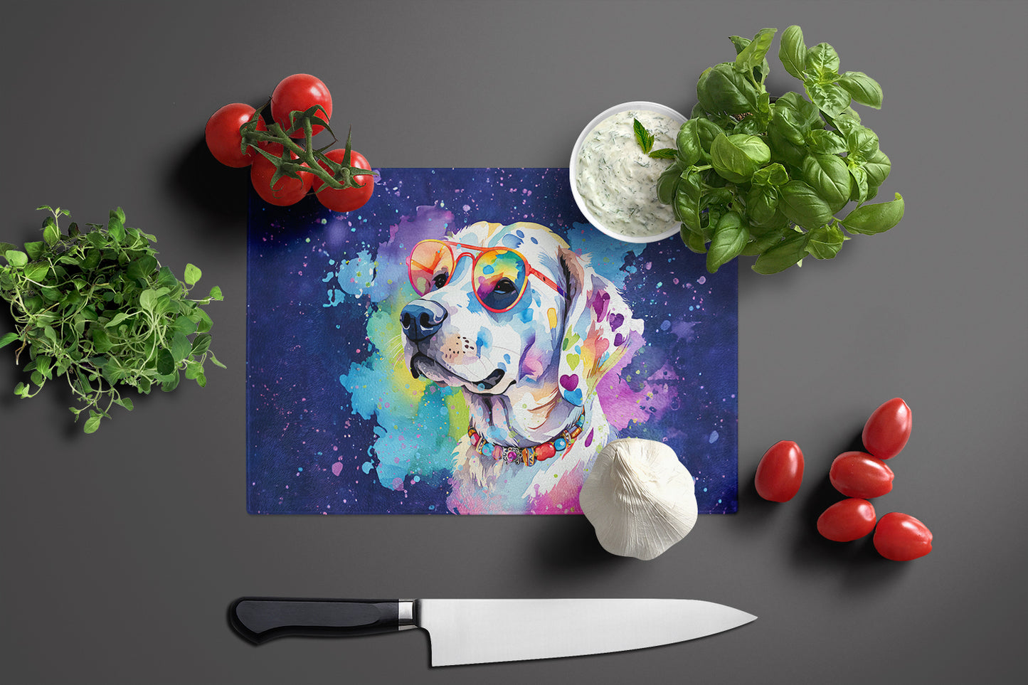 Hippie Dawg Glass Cutting Board