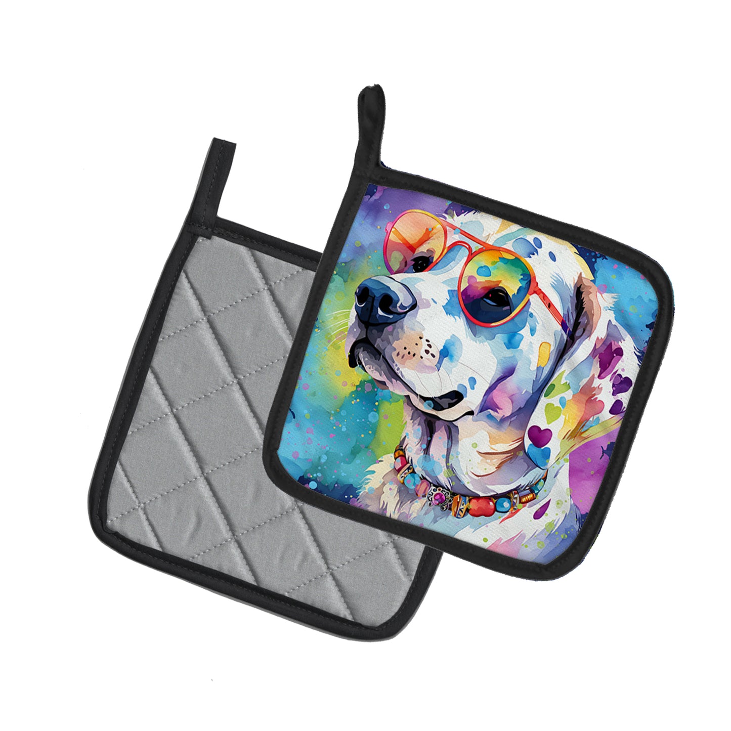 Hippie Dawg Pair of Pot Holders