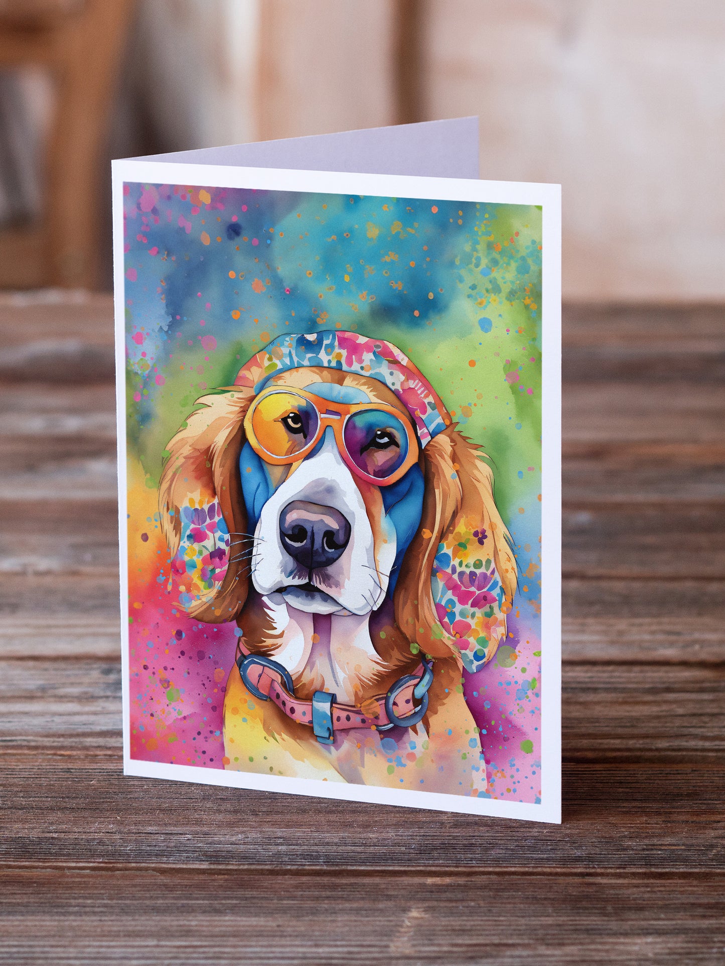 Hippie Dawg Greeting Cards Pack of 8