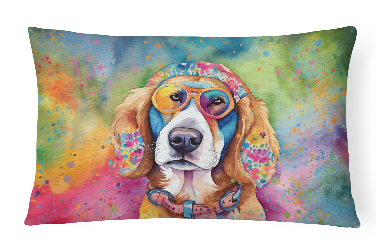 Buy this Hippie Dawg Throw Pillow