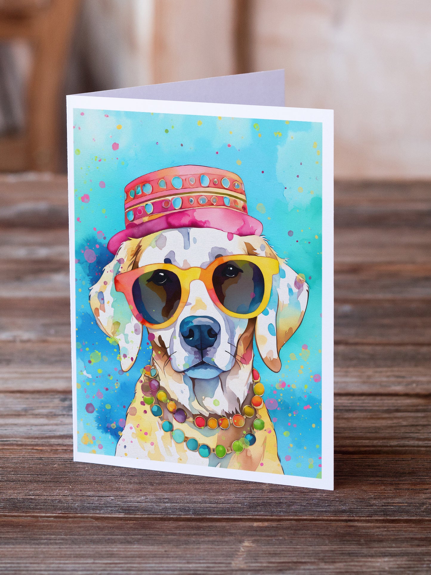 Hippie Dawg Greeting Cards Pack of 8