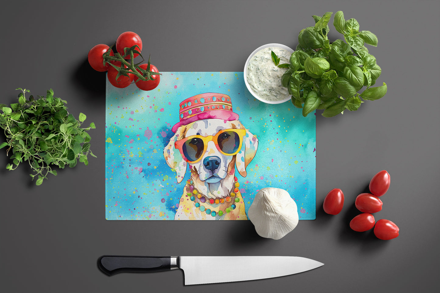 Hippie Dawg Glass Cutting Board