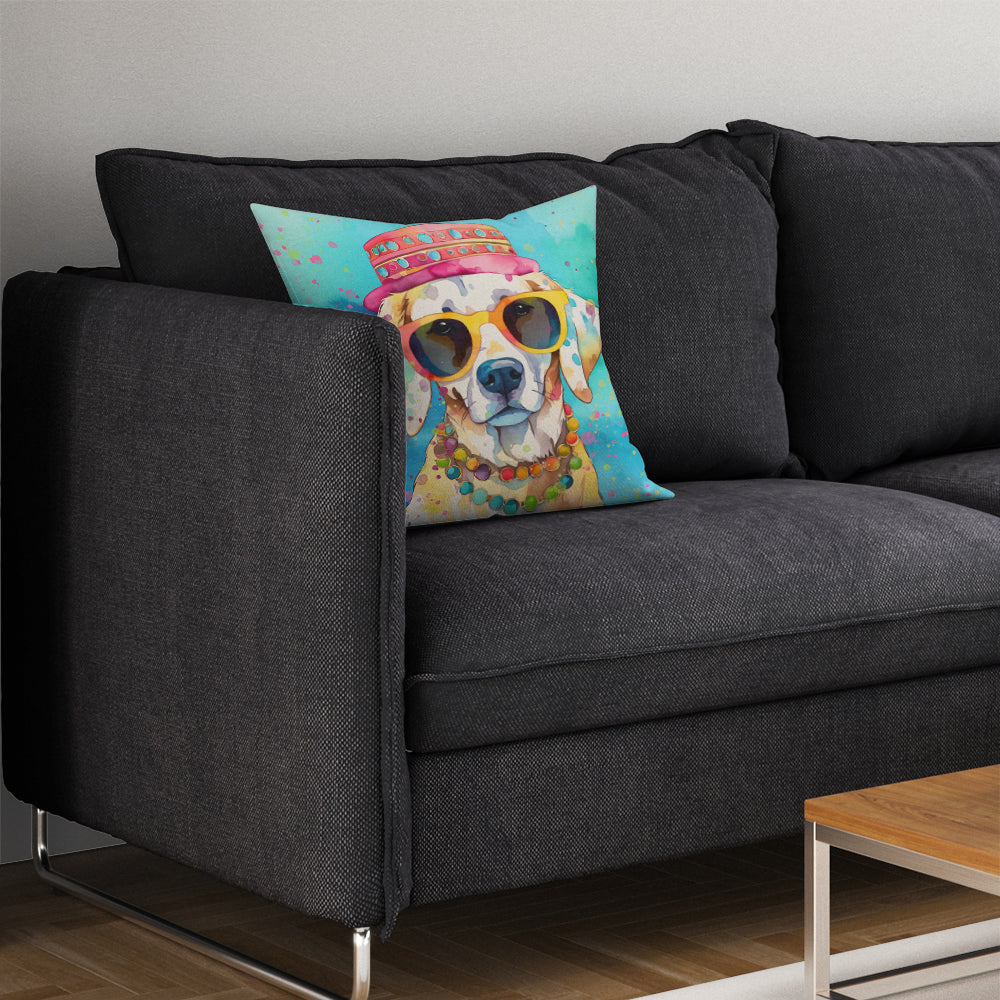 Hippie Dawg Throw Pillow