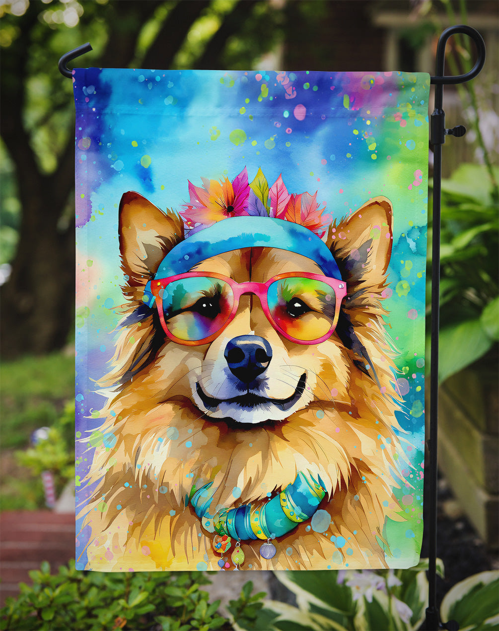 Hippie Dawg Garden Flag