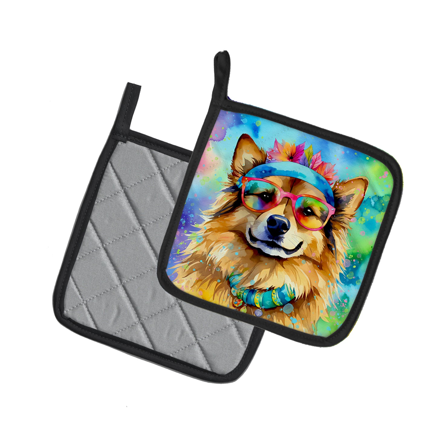 Hippie Dawg Pair of Pot Holders