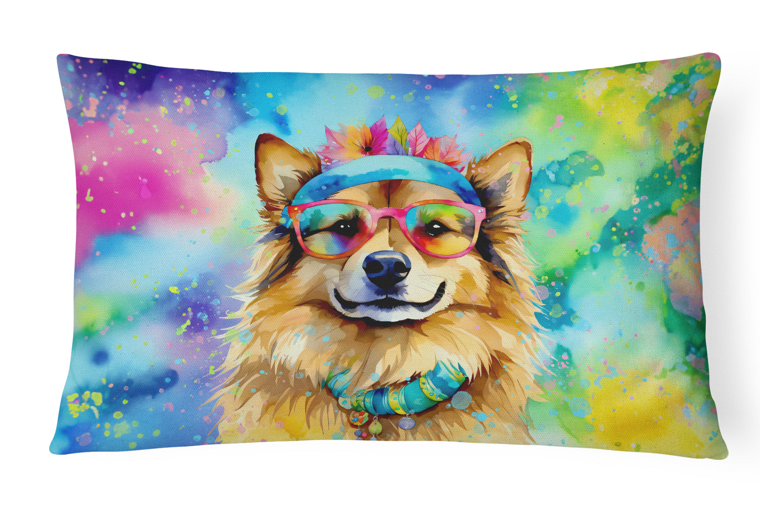 Buy this Hippie Dawg Throw Pillow