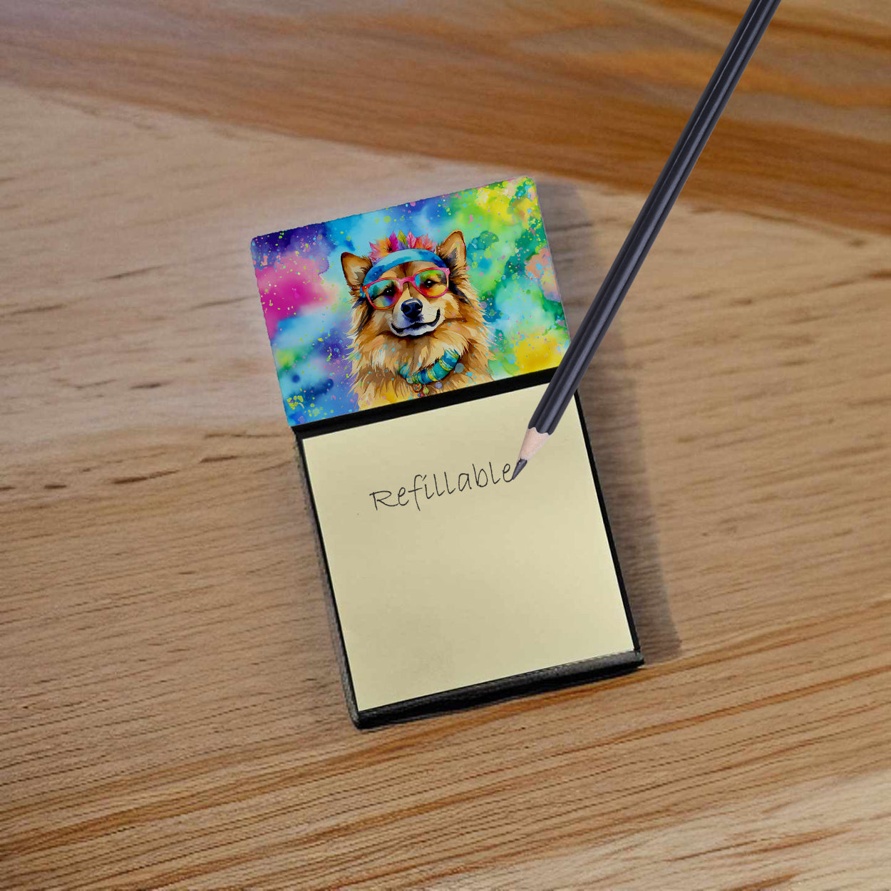 Hippie Dawg Sticky Note Holder