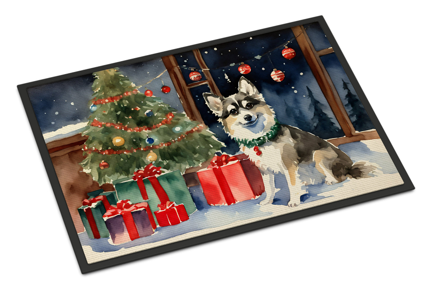 Buy this Alaskan Klee Kai Cozy Christmas Doormat