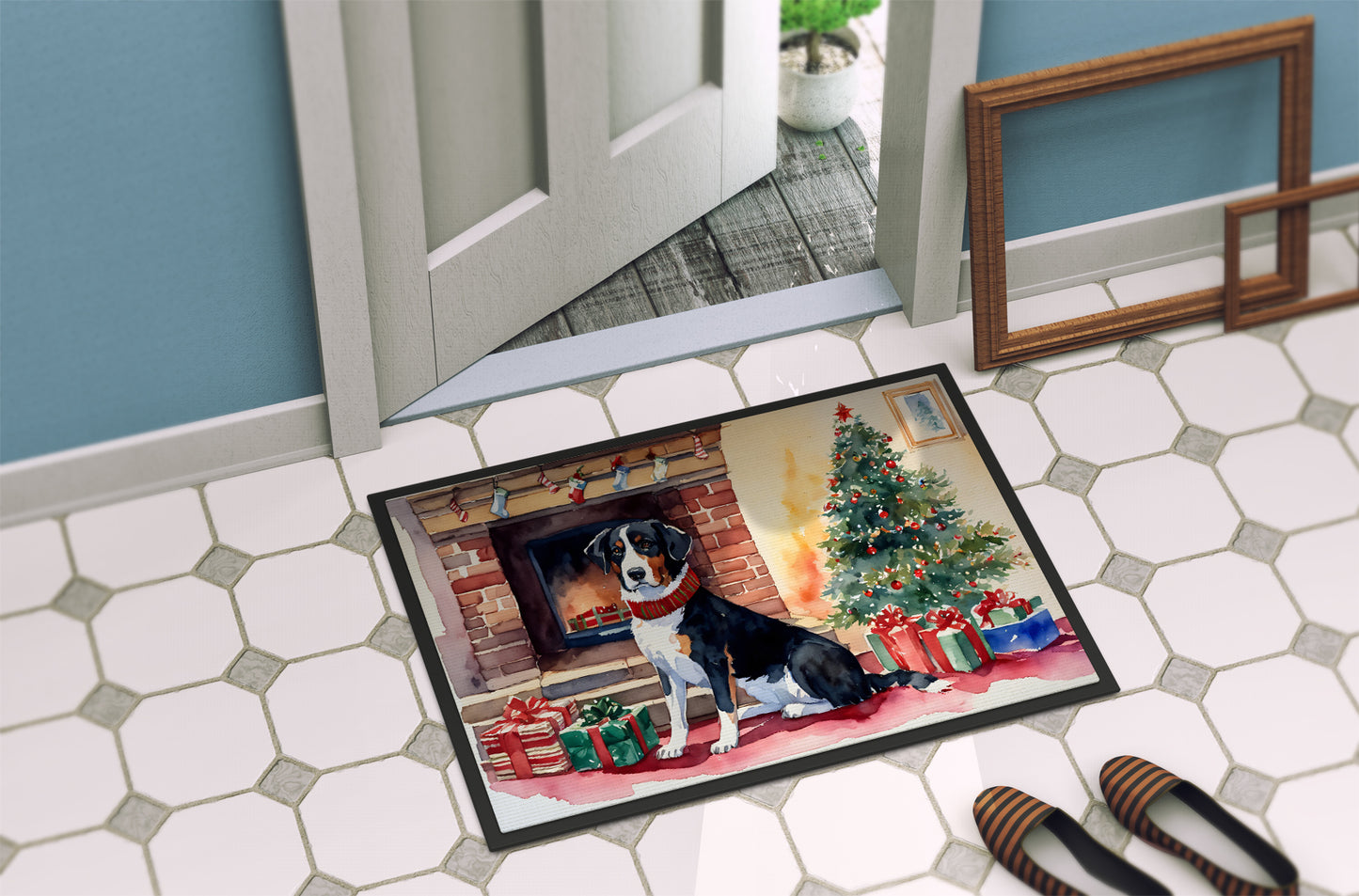 Appenzeller Sennenhund Cozy Christmas Doormat