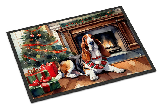 Buy this Basset Hound Cozy Christmas Doormat