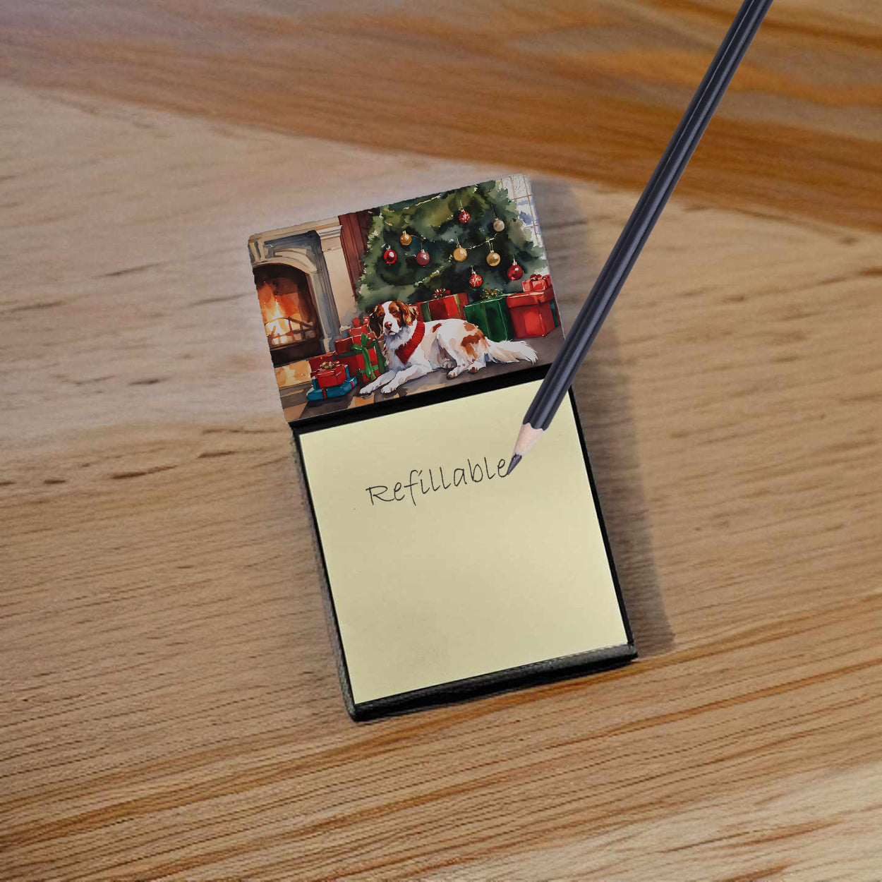 Brittany Cozy Christmas Sticky Note Holder