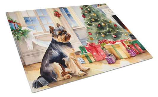 Buy this Brussels Griffon Cozy Christmas Glass Cutting Board