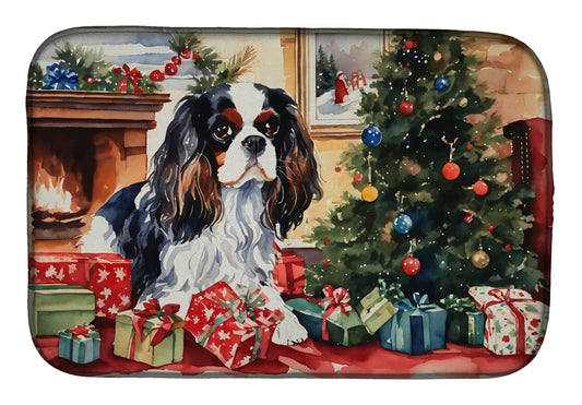 Buy this Cavalier Spaniel Cozy Christmas Dish Drying Mat