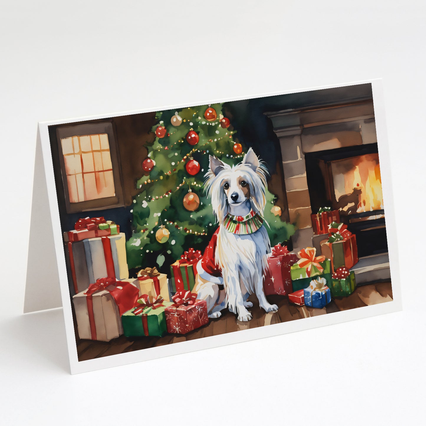 Buy this Chinese Crested Cozy Christmas Greeting Cards Pack of 8