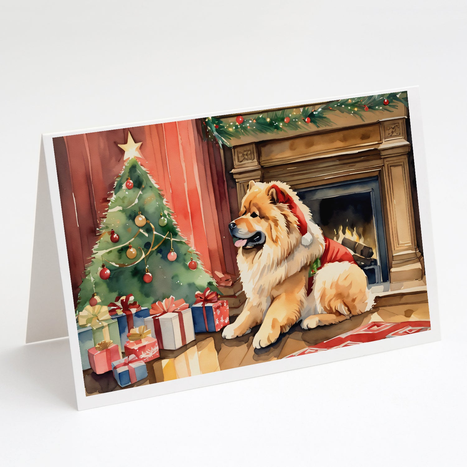 Buy this Chow Chow Cozy Christmas Greeting Cards Pack of 8