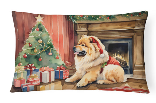 Buy this Chow Chow Cozy Christmas Throw Pillow