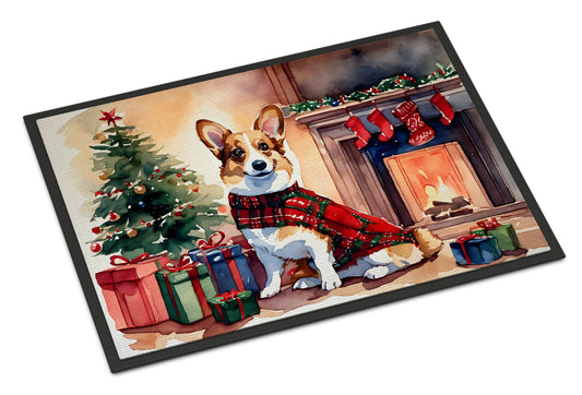 Buy this Corgi Cozy Christmas Doormat