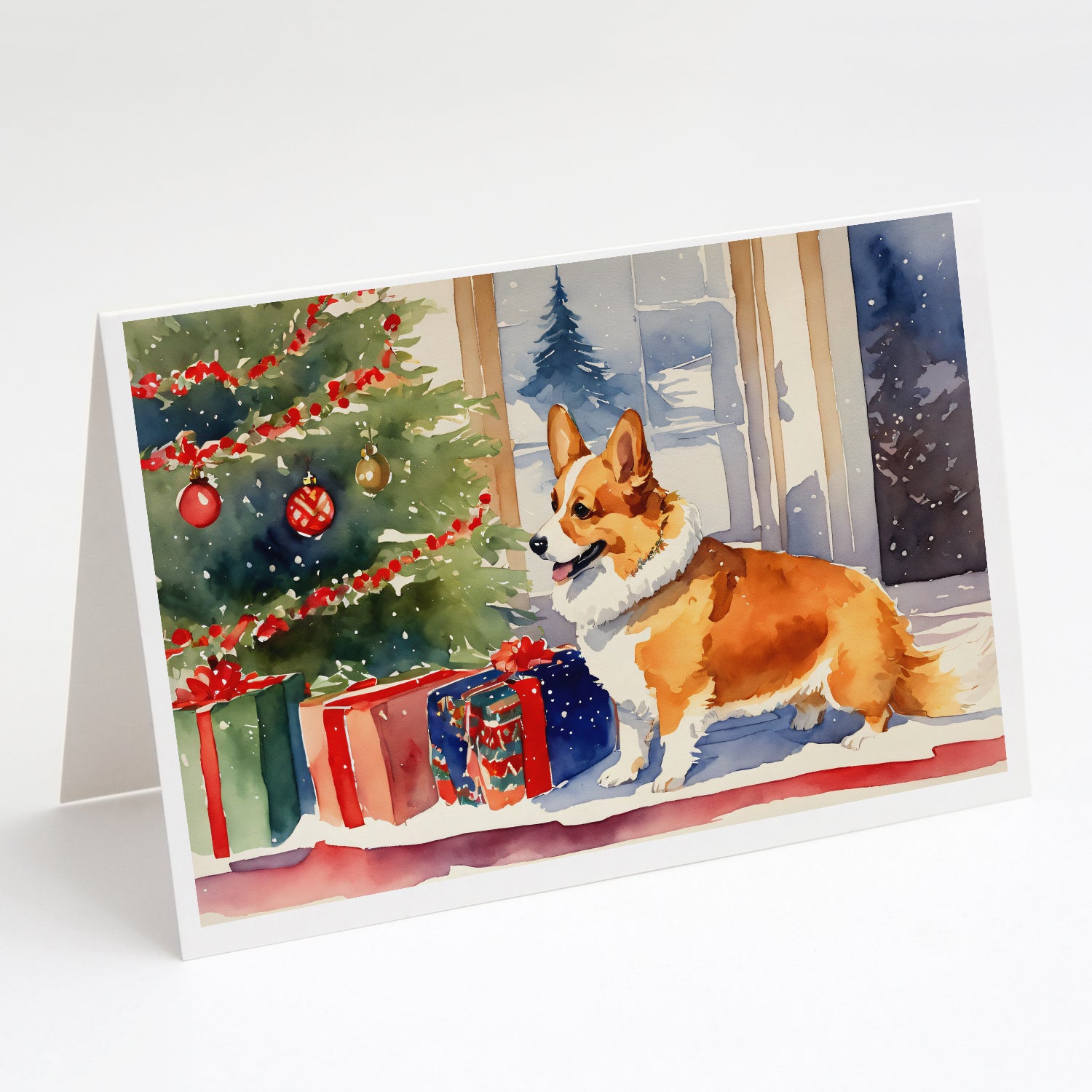 Buy this Corgi Cozy Christmas Greeting Cards Pack of 8