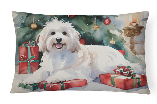 Buy this Coton De Tulear Cozy Christmas Throw Pillow