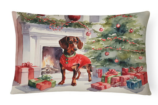 Buy this Dachshund Cozy Christmas Throw Pillow