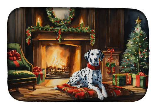 Buy this Dalmatian Cozy Christmas Dish Drying Mat