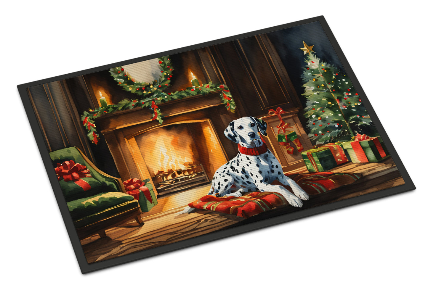 Buy this Dalmatian Cozy Christmas Doormat