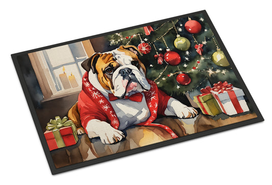 Buy this English Bulldog Cozy Christmas Doormat