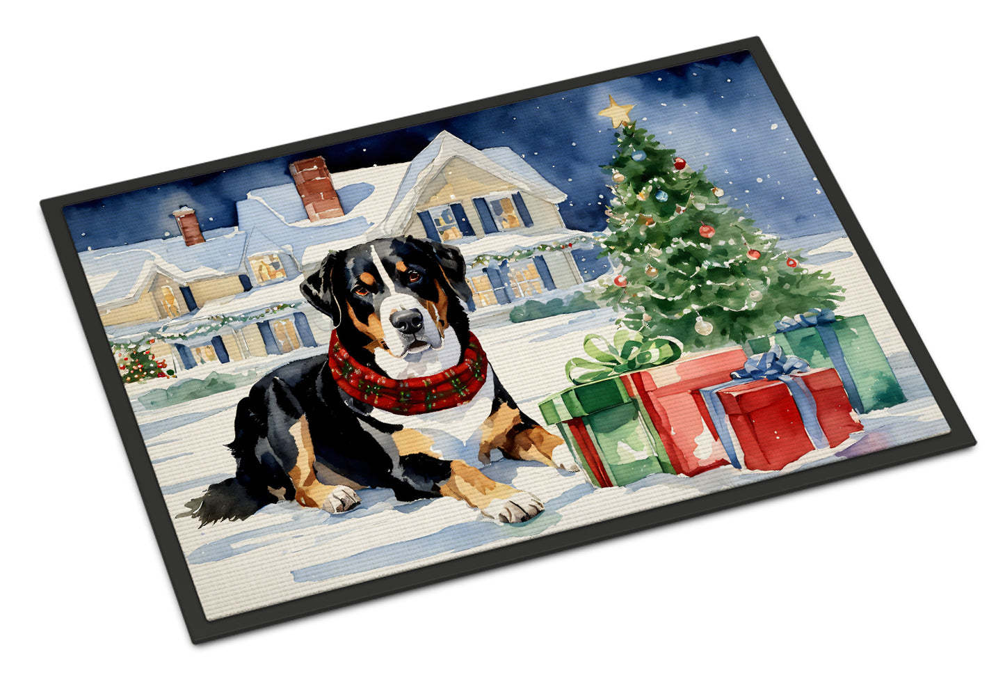 Buy this Entlebucher Mountain Dog Cozy Christmas Doormat