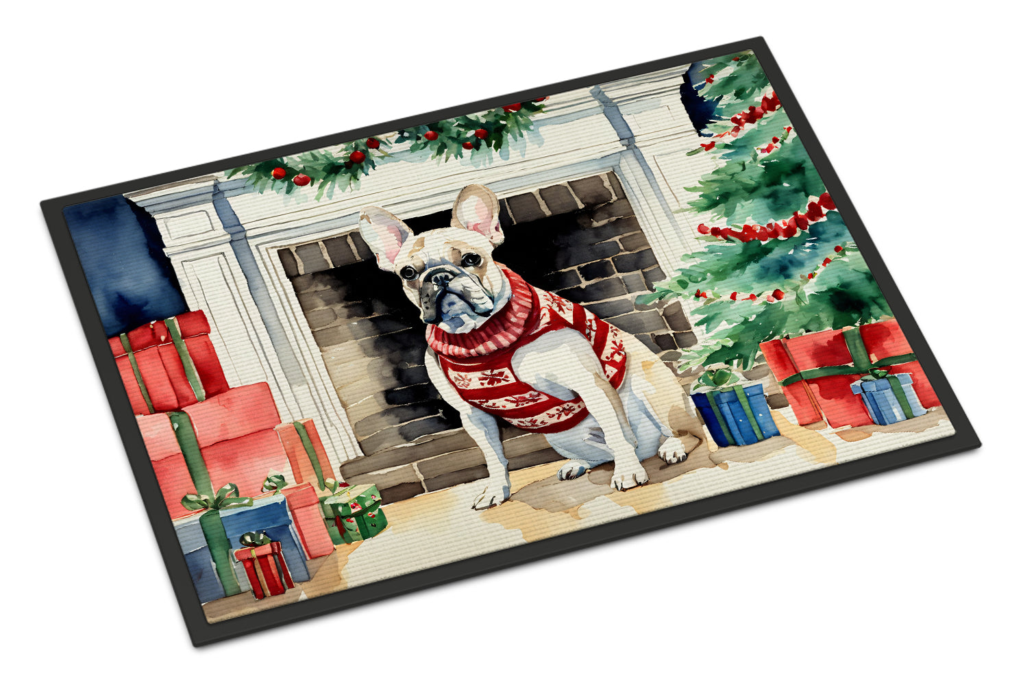 Buy this French Bulldog Cozy Christmas Doormat