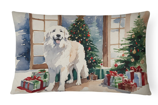 Buy this Great Pyrenees Cozy Christmas Throw Pillow