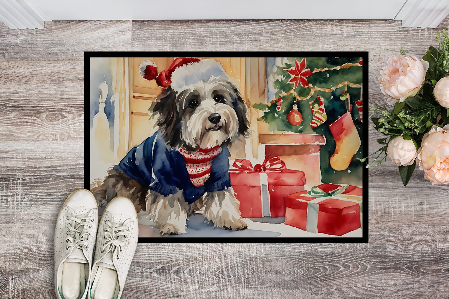 Havanese Cozy Christmas Doormat