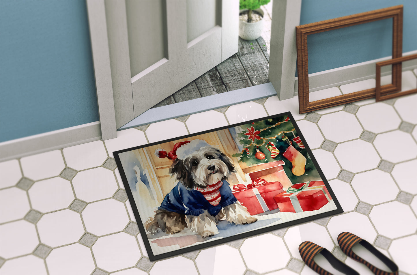 Havanese Cozy Christmas Doormat