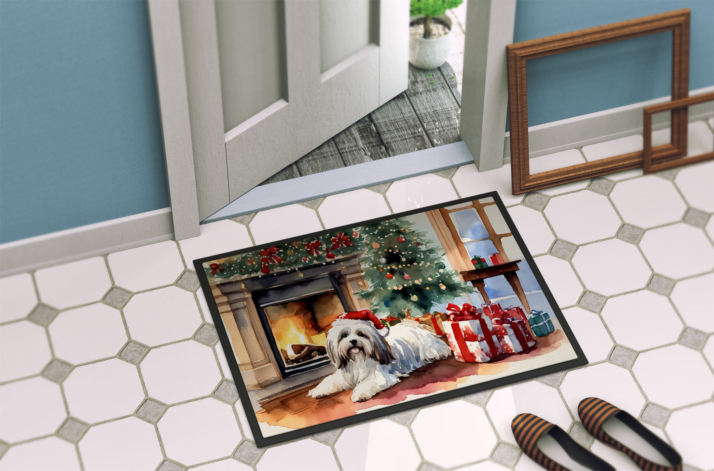 Havanese Cozy Christmas Doormat