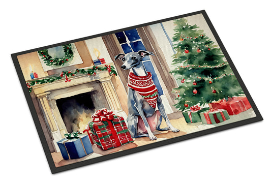 Buy this Italian Greyhound Cozy Christmas Doormat