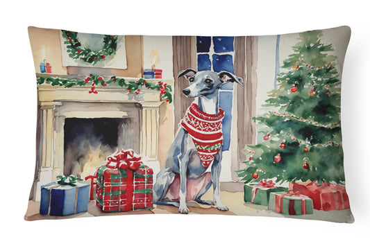 Buy this Italian Greyhound Cozy Christmas Throw Pillow