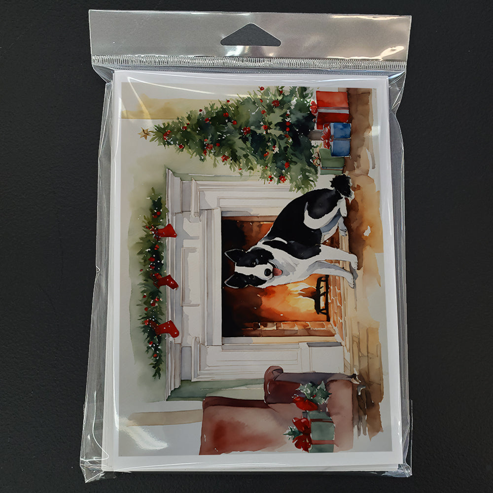 Karelian Bear Dog Cozy Christmas Greeting Cards Pack of 8