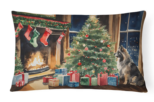 Buy this Keeshond Cozy Christmas Throw Pillow