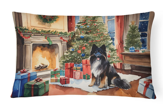 Buy this Keeshond Cozy Christmas Throw Pillow