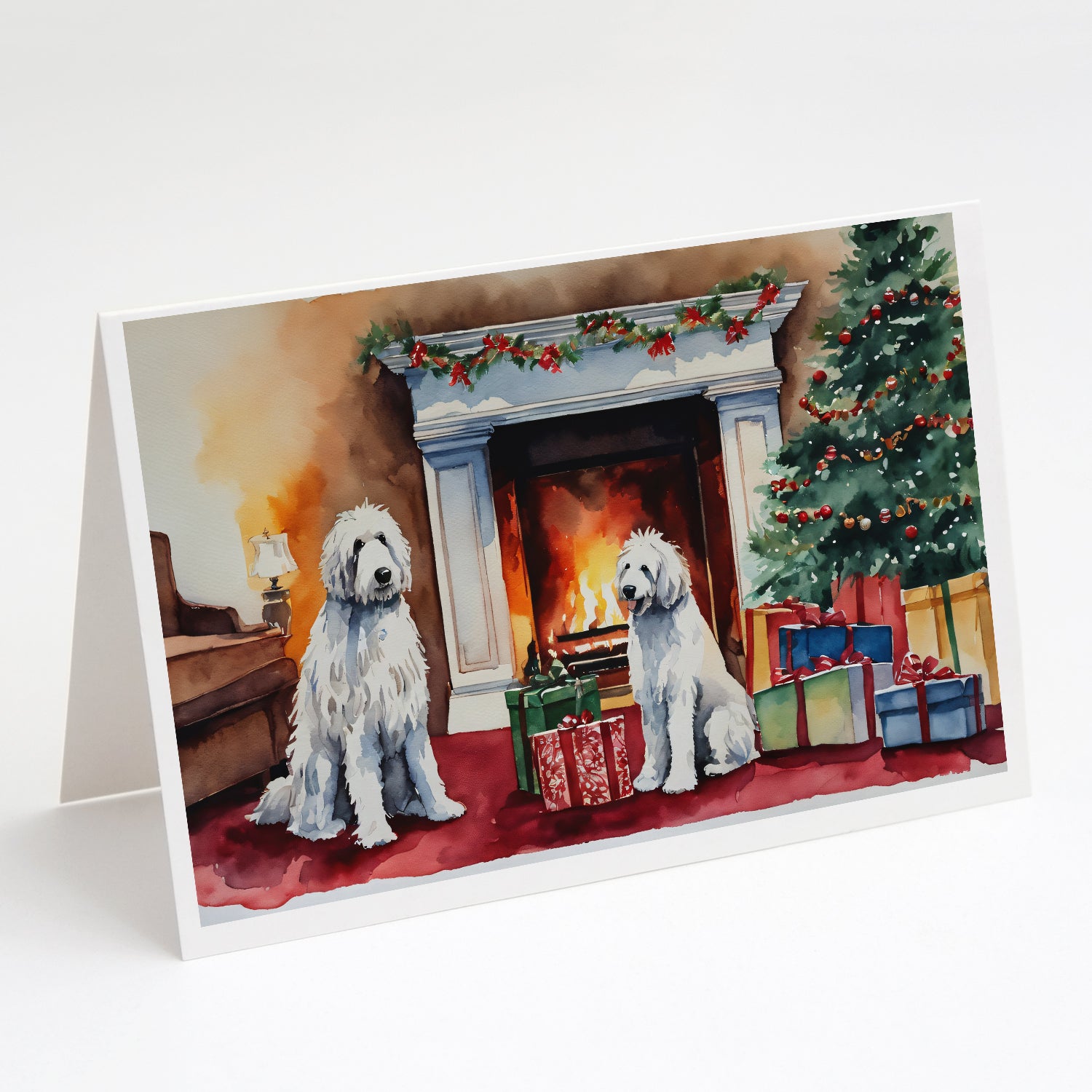 Buy this Komondor Cozy Christmas Greeting Cards Pack of 8