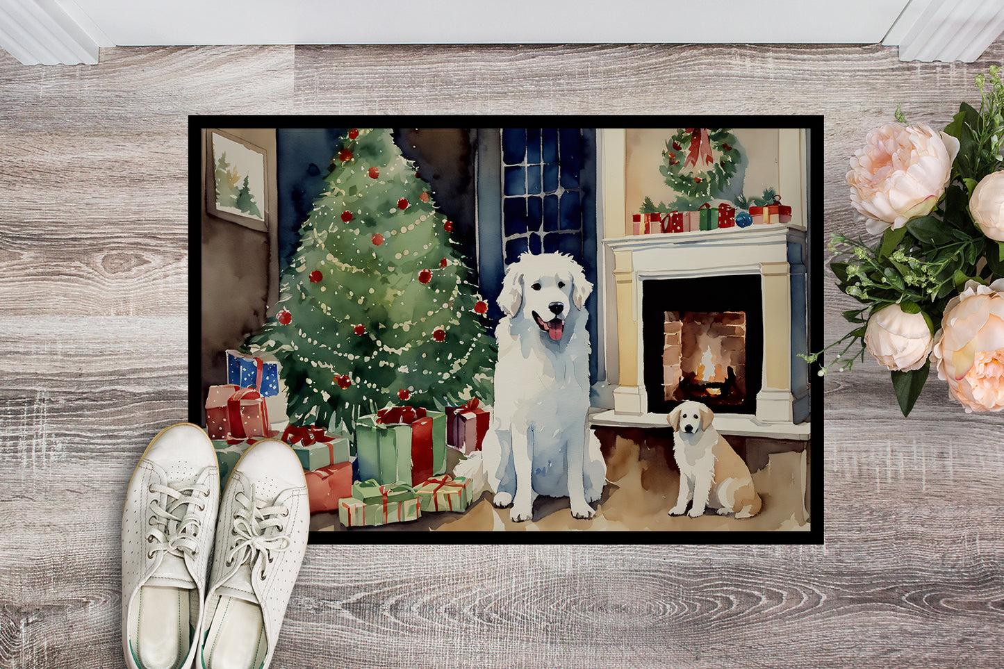 Kuvasz Cozy Christmas Doormat