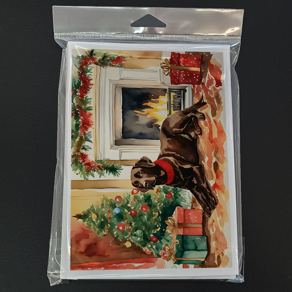 Labrador Retriever Cozy Christmas Greeting Cards Pack of 8