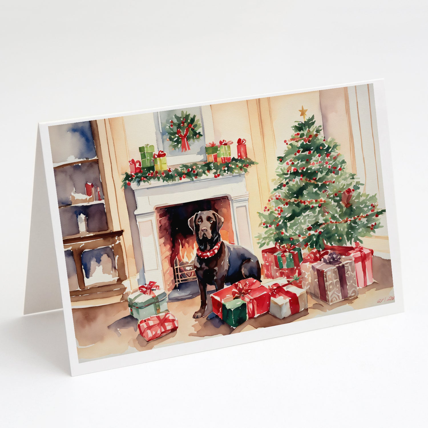 Buy this Labrador Retriever Cozy Christmas Greeting Cards Pack of 8