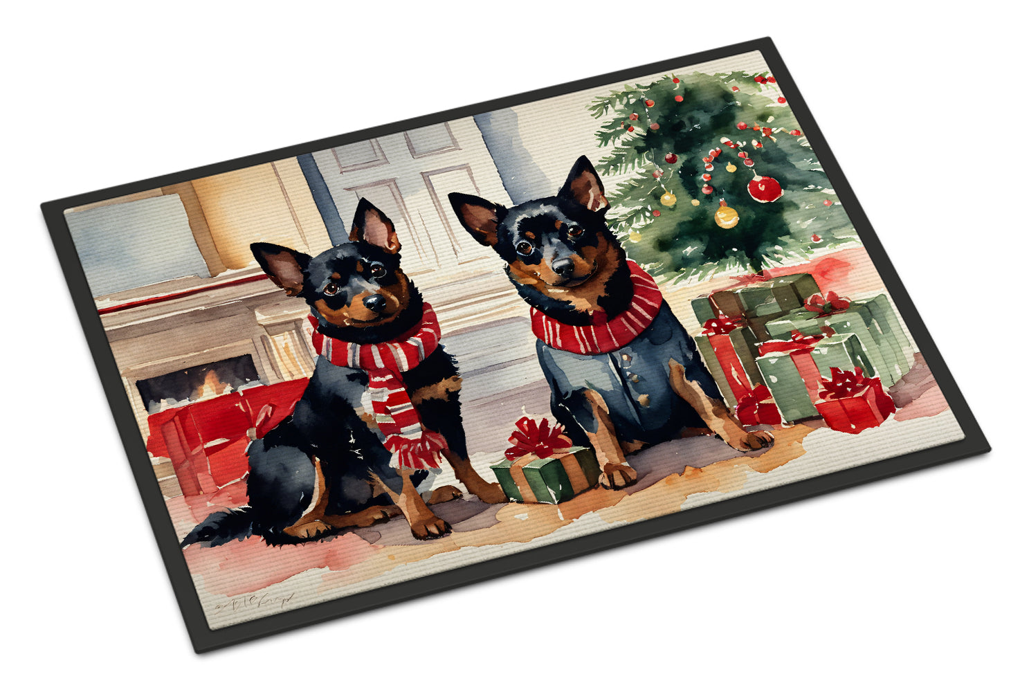 Buy this Lancashire Heeler Cozy Christmas Doormat