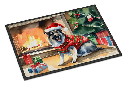 Buy this Norwegian Elkhound Cozy Christmas Doormat