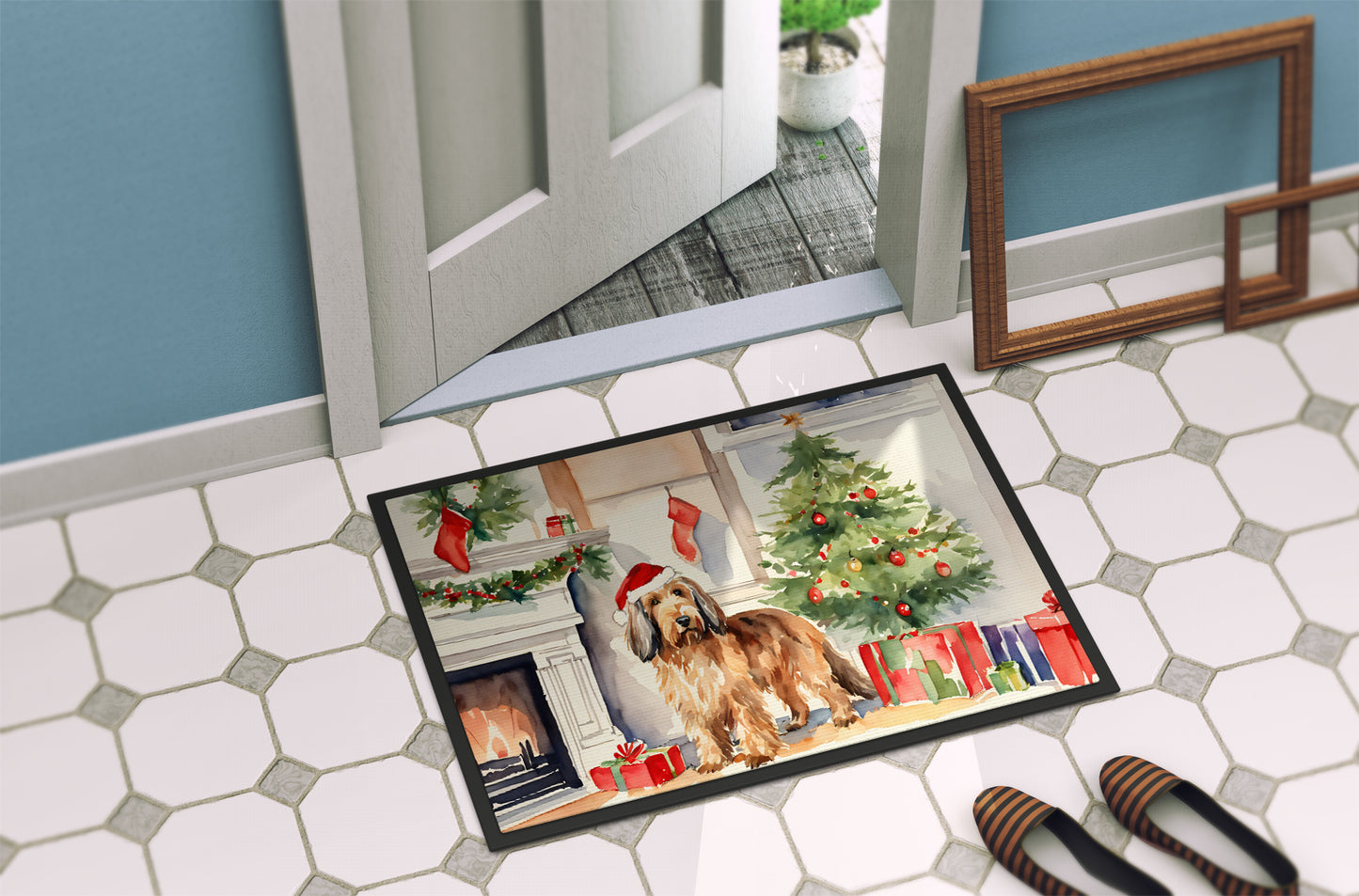 Otterhound Cozy Christmas Doormat